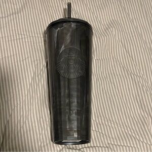 Starbucks Charcoal Tumbler with Lid and Straw